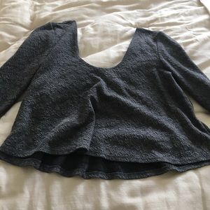 Kimchi Blue/UO floral LS crop top